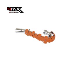 4MX Universal Armadillo Head Pipe Guard 22cm 4 Stroke Orange