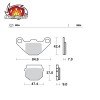 Rear Brake Pads Nitro Moto Master RM80 90-01 RM85 02-04