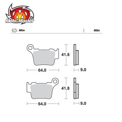 Pastilhas de Travão Trás Nitro Moto Master KTM SX200-250-450