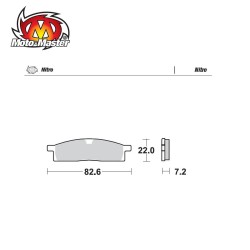 Pastilhas de Travão Frente Nitro Moto Master YZ65 18-YZ80 93-01 YZ85 02-