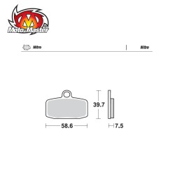 Front Brake Pads Nitro Moto Master KTM SX85 12- HUSQ TC85 14-