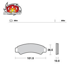 Pastilhas de Travão Frente Nitro Moto Master CF-MOTO