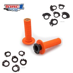 Punhos Torc1 Racing Defy MX Hole Shot Lock On Laranja