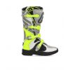 Par Botas Acerbis X-Team Cinza/ Amarelo Fluorescente