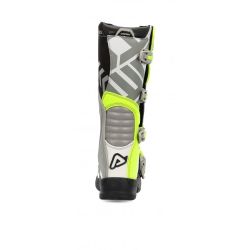 Par Botas Acerbis X-Team Cinza/ Amarelo Fluorescente