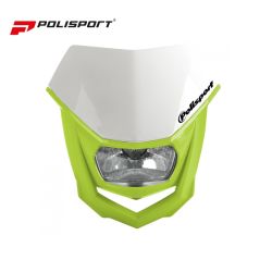 Polisport Headlight Halo Fluorescent Yellow/ White