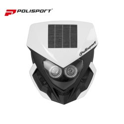 Porta Farol Polisport Lookos Evo com Luz Solar e Bateria Incorporada Branco/ Preto