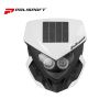 Porta Farol Polisport Lookos Evo com Luz Solar e Bateria Incorporada Branco/ Preto