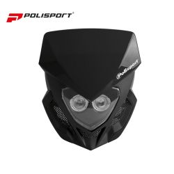 Polisport Headlight Lookos Evo with Battery Black/Black