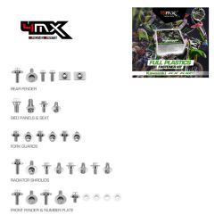 Kit Parafusos p/ Plásticos 4MX Kawasaki KX125/250 03-07 KXF250 04-16 33pcs