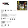 Full Plastic Fastener Kit 4MX Suzuki RMZ250 19-23 RMZ450 18-23  46pcs