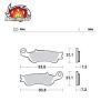 Front Brake Pads Nitro Moto Master YZ125/250 08- WRF250 17-