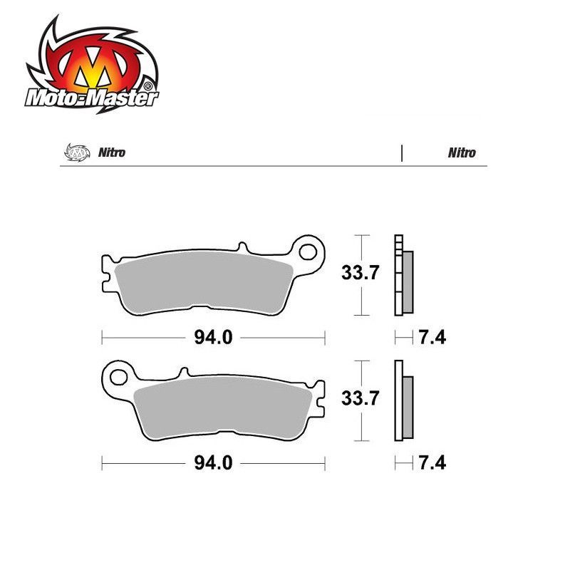 Pastilhas de Travão Frente Nitro Moto Master YZ125/250 22- YZF250/450