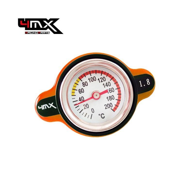 4MX Safe Thermo Radiator Cap 1.8 KTM -2016 Orange