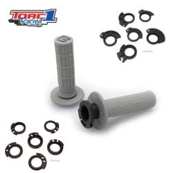 Torc1 Racing Grips Defy MX Hole Shot Lock On Grey