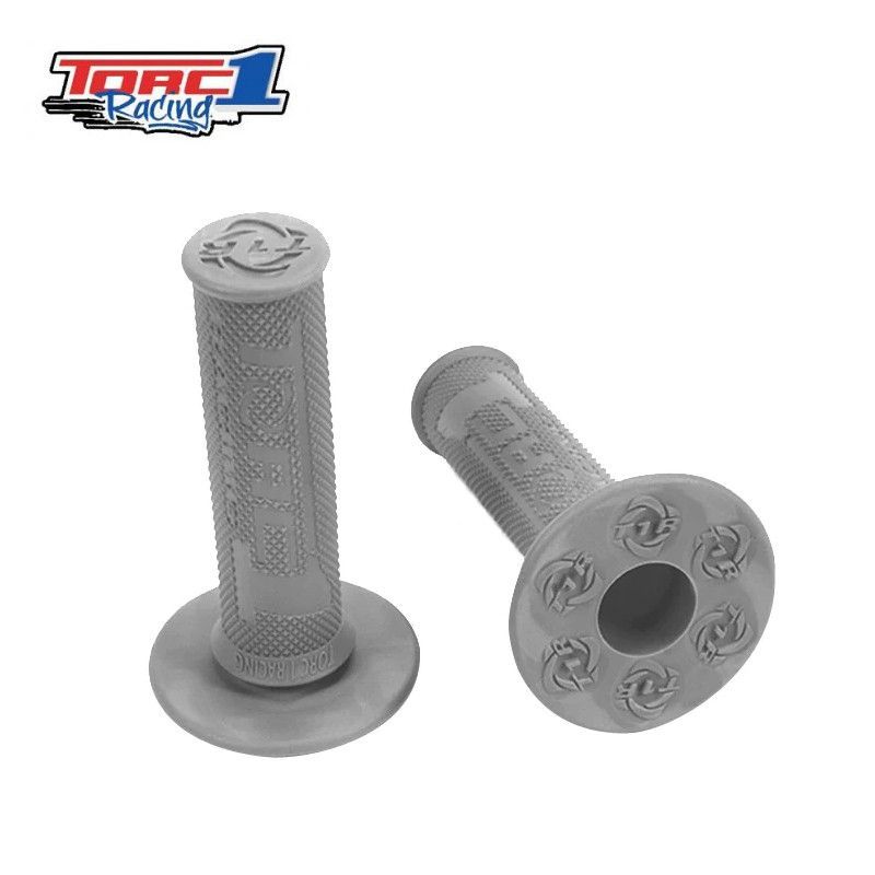 Torc1 Racing Grips Hot Lap Full Diamond MX Grey