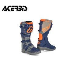 Par Botas Acerbis X-Team Azul/ Cinza/ Laranja