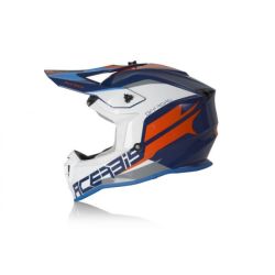 Capacete Acerbis Linear Azul/ Branco/ Laranja