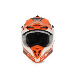 Capacete Acerbis Linear Laranja/ Branco