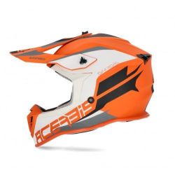 Capacete Acerbis Linear Laranja/ Branco