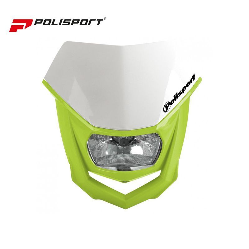 Polisport Headlight Halo Fluorescent Yellow/ White