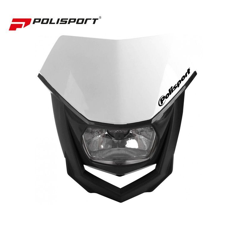 Polisport Headlight Halo White/ Black