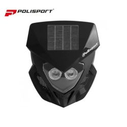 Polisport Headlight Lookos Evo with Solar Panel and Battery Black/Black