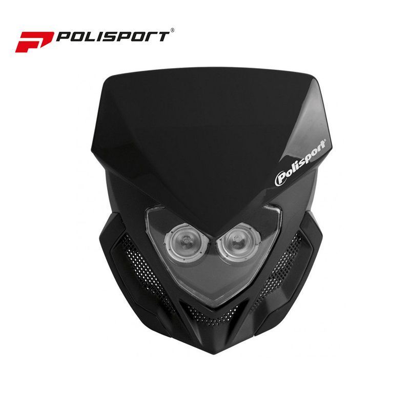 Porta Farol Polisport Lookos Evo C/ Bateria Incorporada Preto/ Preto