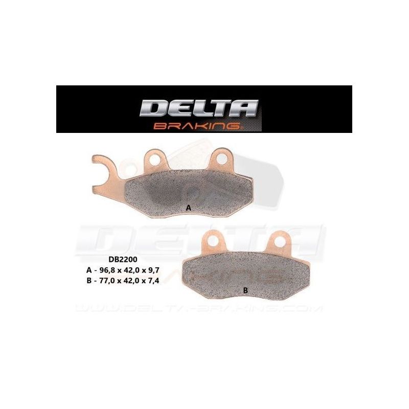 Front Brake Pads Delta Braking LTR450/ YFZ450 FRENTE ESQ