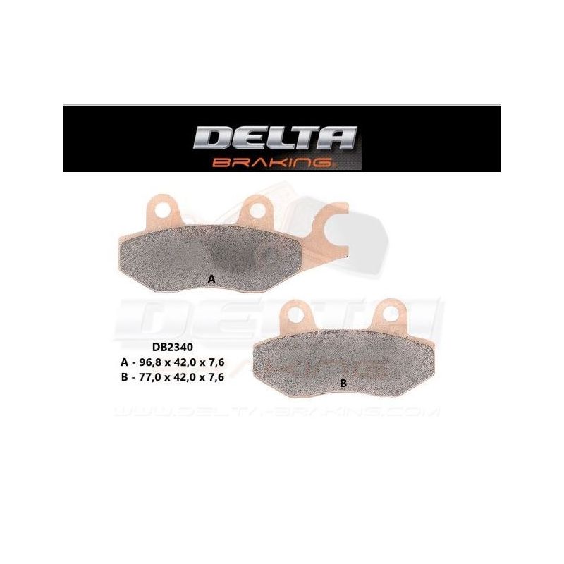 Pastilhas de Travão Trás Delta Braking YAMAHA Rhino 660 05-07