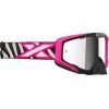 EKS Goggles EKS-S Fluo Pink / Zebra / Silver