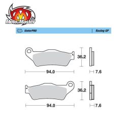 Rear Brake Pads Racing GP Moto Master GasGas Wild HP