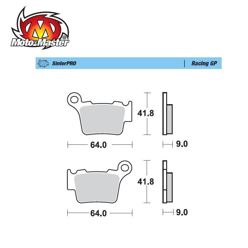 Pastilhas de Travão Trás Racing Pro Moto Master KTM SX200-250-450