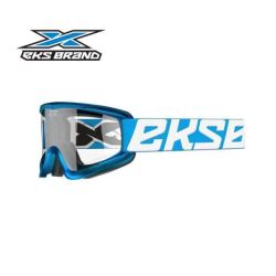EKS Goggles Flat Out Clear Cyan Blue/White/Black