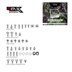 Full Plastic Fastener Kit 4MX Kawasaki KXF250 17-22 KXF450 16-22 42pcs