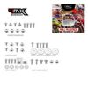 Kit Parafusos p/ Plásticos 4MX Honda CRF250R 04-05 CRF250X/450X 04-18 48pcs