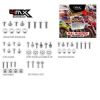 Kit Parafusos p/ Plásticos 4MX Honda CRF250R 10-13 CRF450R 09-12 42pcs