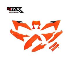 Kit Plásticos Completo 4MX KTM EXC/EXC-F 125-500 TBI 2024 Fluo Laranja