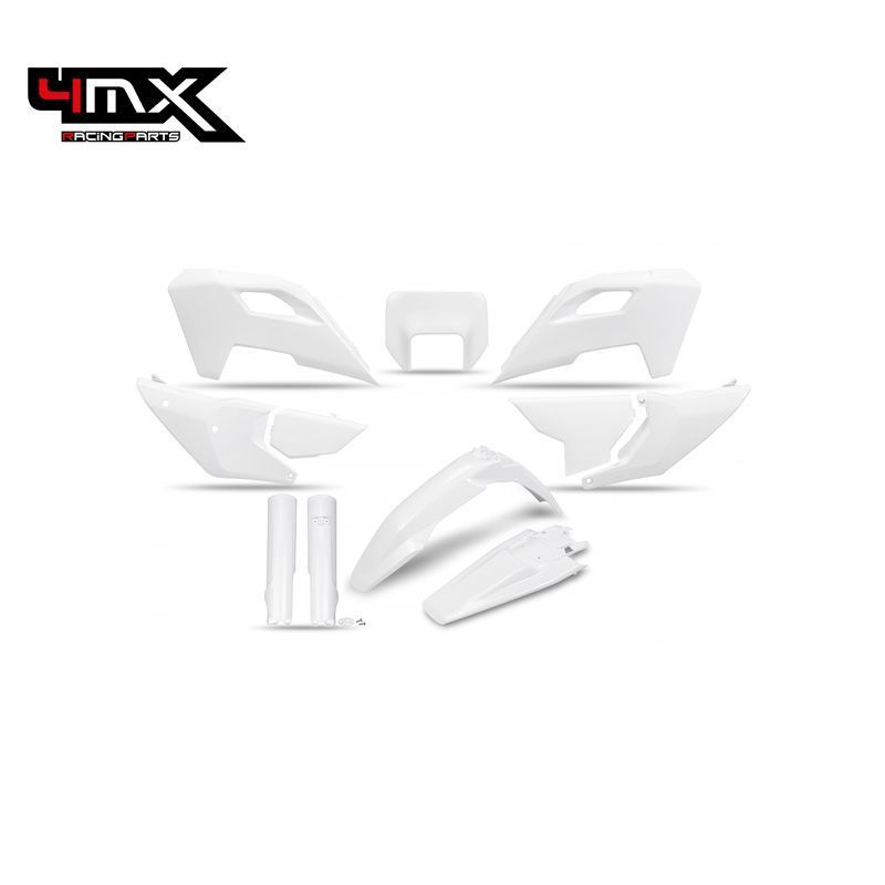 Kit Plásticos Completo 4MX Husqvarna TE 150/250/300 TBI 2024 FE 250-501 2024 Branco