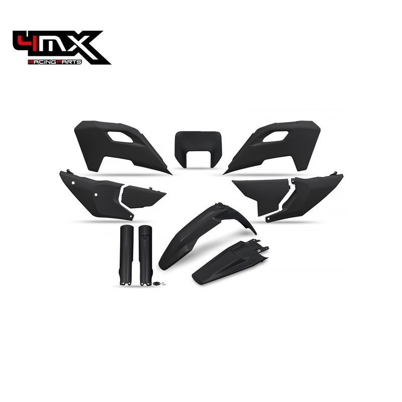 Kit Plásticos Completo 4MX Husqvarna TE 150/250/300 TBI 2024 FE 250-501 2024 Preto