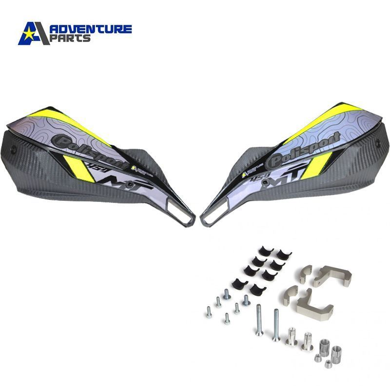 Proteções de Mão Adventure Parts CFMOTO 450 MT Cinza/Fluo