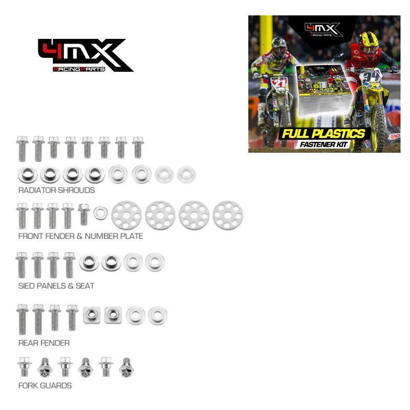 Kit Parafusos p/ Plásticos 4MX Suzuki RMZ250 07-09 47pcs