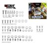 Full Plastic Fastener Kit 4MX Yamaha YZF250 19-23 YZF450 18-22 WRF250 20-23 80pcs