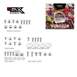 Full Plastic Fastener Kit 4MX Honda CRF250R 04-05 CRF250X/450X 04-18 48pcs