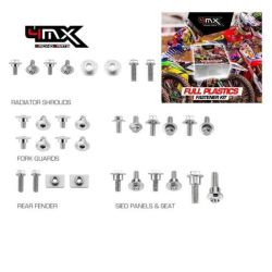 Full Plastic Fastener Kit 4MX Honda CRF250R 14-17 CRF450R 13-16 32pcs