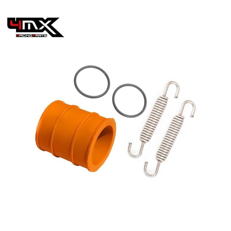 4MX Exhaust Spring + Gasket + Orange Exhaust Rubber Seal  KTM/ Husqvarna/ GasGas 250/300