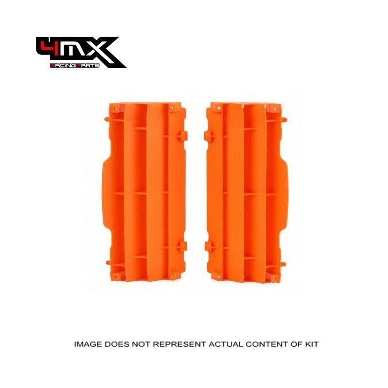 4MX Orange Radiator Louvers KTM EXC 125/ 250/ 300 08-16