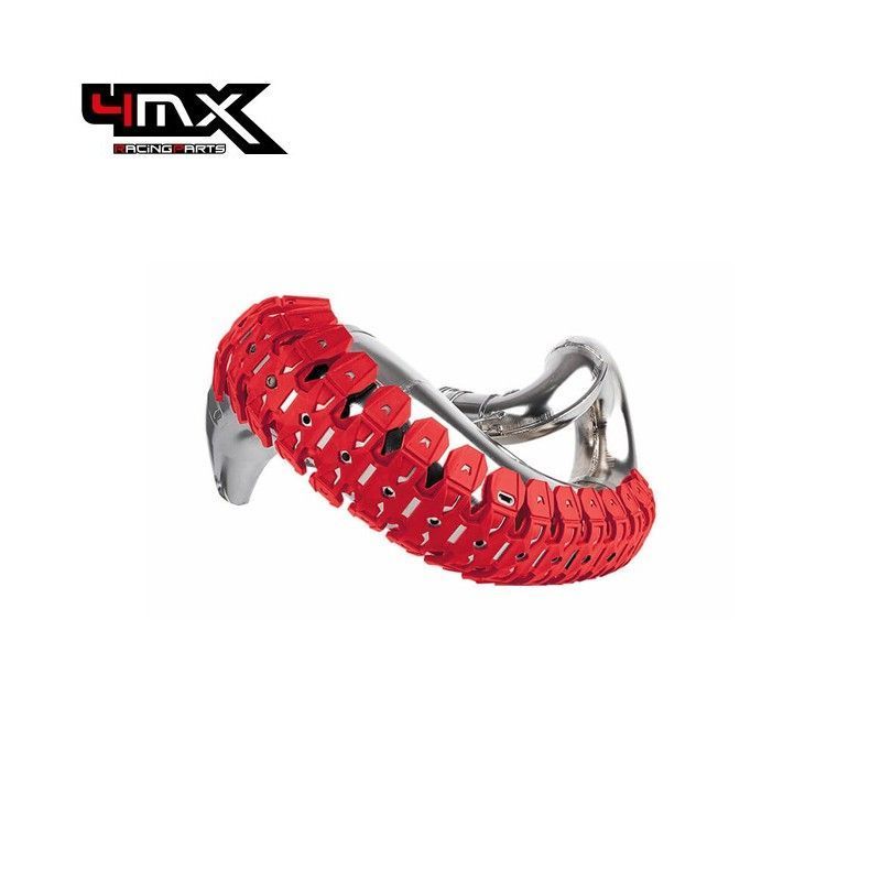 4MX Exhaust Pipe Guard Armadillo 2 Stroke Red