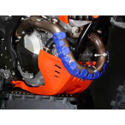 4MX Universal Armadillo Head Pipe Guard 22cm 4 Stroke Orange