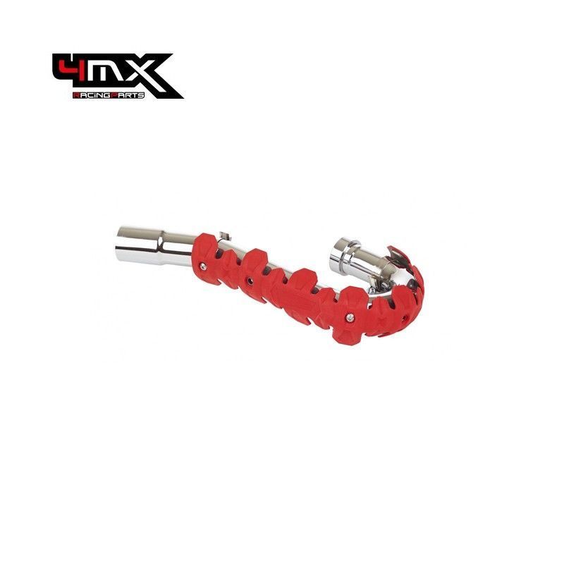 4MX Universal Armadillo Head Pipe Guard 22cm 4 Stroke Red